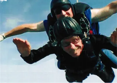 Skydiving at age 90